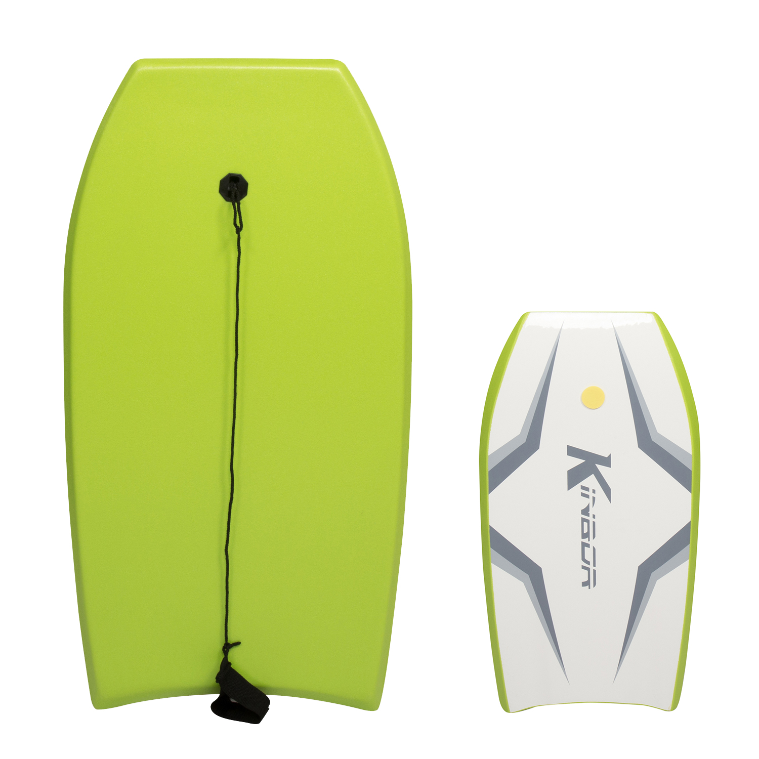 KINBOR Lightweight Bodyboard with Wrist Leash, 37” bodyboard for Teens