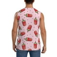 thumbnail image 4 of Haiem Men's Watermelon Ice Cream Print Tank Tops Summer Sleeveless Cut Off Workout T-Shirts Fitness Vest Athletic Undershirts-Medium, 4 of 8