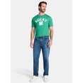 thumbnail image 4 of Saint Patrick's Day Men's Lucky Clover Graphic Tee by Way to Celebrate, Sizes XS-5XL, 4 of 5
