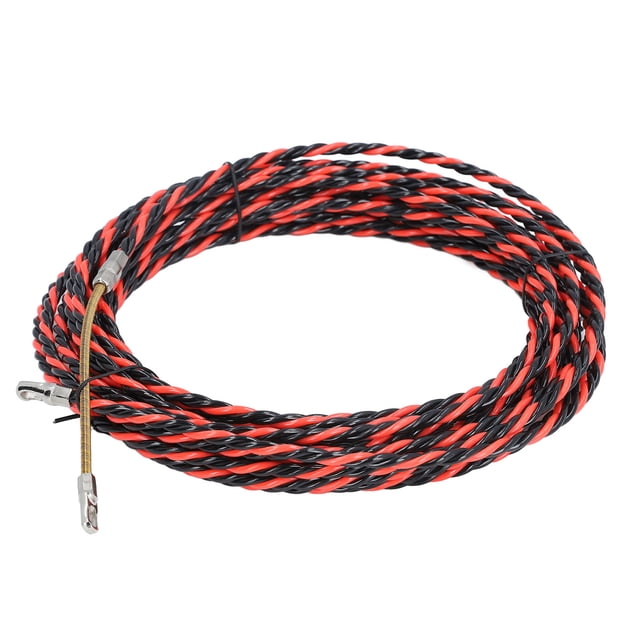 Enhebrador de Cables eléctricos, Dispositivo de Mejorado de Electricista de Cabeza Plana Con Guantes, Bridas para Cables, Extractor de Guía de Cables Manual, Herramienta,