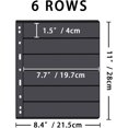 thumbnail image 4 of GHSDFBB Stamp Album Binder Stamp Protect Sleeve Album 10 Black PVC Inside Pages Stamp Pages, for Stamp Pages Collectors-6 Line, 4 of 7