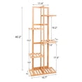 thumbnail image 2 of SAYFUT Plant Stand Rack 6 Tier 6 Potted Indoor&Outdoor Multiple Stand Holder Shelf Rack Planter Display for Patio Garden, Living Room, Corner Balcony and Bedroom, 2 of 6