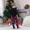 thumbnail image 6 of Yuaguia Black Matching Family Halloween Pajamas Sets, Long Sleeve Cute Ghost Print Tops, Colorful Pumpkin Pants Festive Sleepwear for Women, Men, Kids, Baby, Toddler, 6 of 7