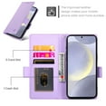 thumbnail image 4 of Allytechgroup Wallet Case for Samsung Galaxy S23 FE, Premium PU Leather Cards Slots Shockproof Flip Cover Stand Feature Magnetic Closure Retro Business Style Case Cover for Galaxy S23 FE, Purple, 4 of 6