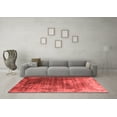 thumbnail image 3 of Ahgly Company Indoor Round Oriental Red Industrial Area Rugs, 5' Round, 3 of 4