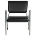 thumbnail image 3 of Flash Furniture HERCULES Series 1000 lb. Rated Black Antimicrobial Vinyl Bariatric Medical Reception Arm Chair with 3/4 Panel Back, 3 of 5
