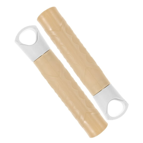 Raindrops Beige Replacement Broom Handle End Caps for Mops, Closets, and Cleaning Tools, 2 Pieces Set