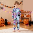 thumbnail image 2 of Leey-World Halloween Pjs Kids Toddler Pajamas Kids Pajamas for Boys Girls Casual Long Sleeve Pajama Set 2 Piece Snug Fit Pjs Set, 2 of 9