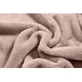 thumbnail image 4 of Elle Decor Solid Plush Oversized Throw Blanket - Silky Soft and Cozy Flannel Fleece, for Bed and Couch - Rose Smoke - Size 60" x 70", 4 of 6
