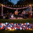 thumbnail image 6 of 6.5 Ft Patriotic Glitter Tinsel Garland Decoration,Red White Blue Star Metallic Tinsel Twist Garland,4th of July Decorations for Memorial Day Party Indoor Outdoor Holiday, 6 of 9