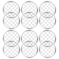 thumbnail image 4 of MOVTOTOP 12 Pcs Mason Jar Flower Insert Lid: Metal Frog Lid Insert Grid, Reusable Insert Holder Lid With Square Grids, Flower Arrangement Grillwork Square Grids For Regular Mouth Mason Canning Jars, 4 of 7