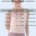 thumbnail image 4 of OGLCCG Teens Girls Cotton Training Bra No Pads Chest Double Lined Cropped Cami Training Bra Breathable Comfort Sports Bras Tops 9-14 Years, 4 of 4