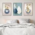 thumbnail image 2 of Wall Art Set of 3 Frames Canvas Wall art Decor Abstract Minimalism Natural Style Art Mural Posters & Prints, large Size Wall Art Aesthetics Living room Bedroom Kitchen, 2 of 5