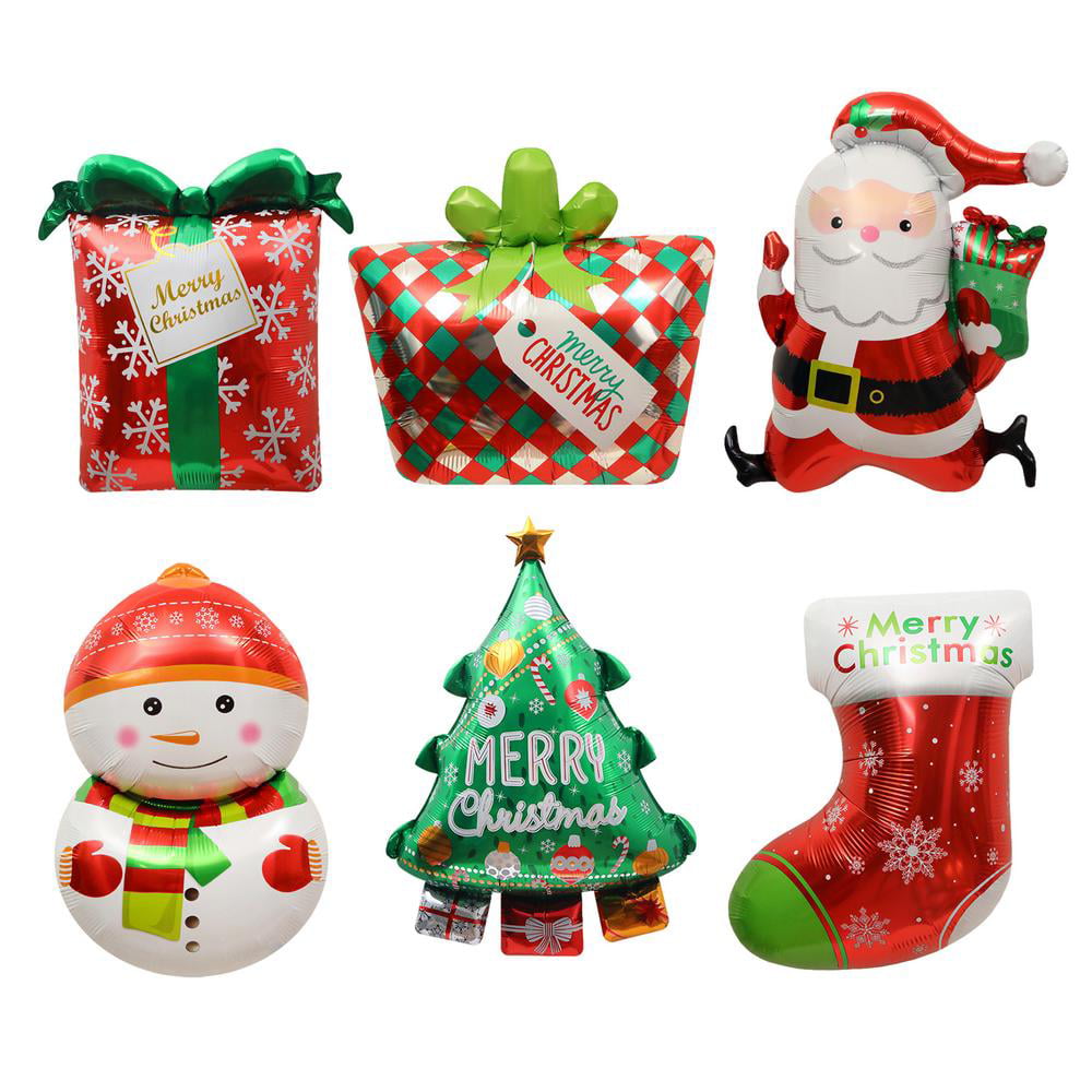 Details about   6 Count Christmas Holiday Character Gift Card Holders Santa Snowman Penguin New 