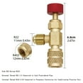 thumbnail image 3 of GUYUTING Air Conditioning Safety Valve R410 R22 Brass Material for Refrigeration Maintenance Red & Blue Set, 3 of 8