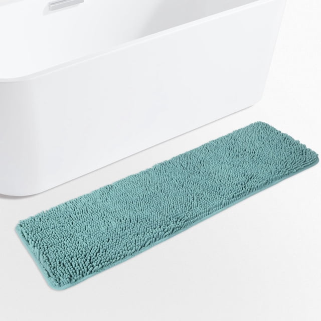 Alfombra de baño Yeaban, felpilla, 47 x 17 cm, absorbente y lavable