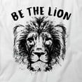thumbnail image 2 of Be The Lion T-Shirt | Motivational Workout White Tee Gift, 2 of 5