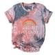 thumbnail image 1 of Camiseta de mujer, divertida y linda camiseta de manga corta, camiseta teñida con lazo, blusa, regalo para mujer Fridja  ghk4402, 1 of 6