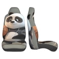 thumbnail image 3 of Sikiie Cartoon Pandas Basketball Car Seat Protector 2 Pack Car Seat Cushion Mat, Car Seat Covers for SUV, Truck, Van, 3 of 7