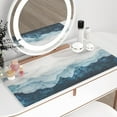 thumbnail image 4 of Desk Pad Large Keyboard and Mouse Pad for Laptop Computer, PU Leather Desk Cover Protector, Desk Décor Accessories for Office Home Work Writing Gaming 31.5" x 15.7" - Watercolor Mountain, 4 of 6