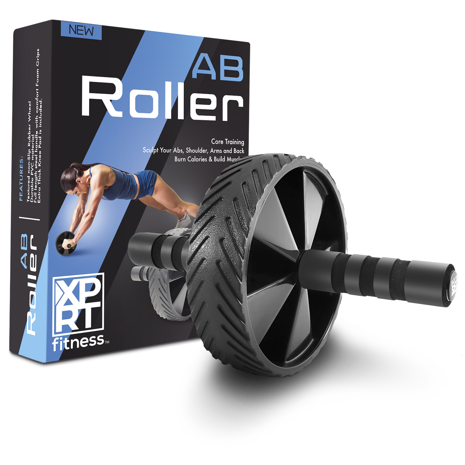 Ab Wheel W/Knee Pad