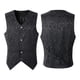 thumbnail image 2 of Chaleco Victoriano Steampunk Sunnimix Jacquard Negro SG para Hombre, 2 of 8