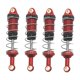 thumbnail image 2 of Amortiguadores de Metal Hugo 4 piezas para camiones RC MN86 1/12 Rojo, 2 of 9