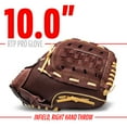 thumbnail image 3 of Franklin Sports RTP Pro Baseball Glove, 10 in, Brown/Camel Pigskin, Right Hand Throw, 3 of 7