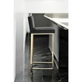 thumbnail image 2 of Pangea Home Dexter 30" Modern Faux Leather & Polished Steel Bar Stool in Black, 2 of 20