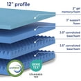 SIMING Gel Memory Foam Mattress, 12Inch CertiPURUS Certified Bedina