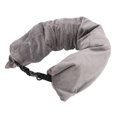 thumbnail image 3 of Grey Stuffable Travel Pillow - Customizable U-Shaped Neck Support for Flights, Camping & Hiking, Eco-Friendly Fillable Design with Easy Cleaning, Portable Compact Pillow Doubles as Clothes/Luggage, 3 of 6