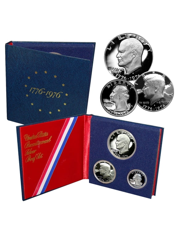 Collectible Patriotic Mint 1976 BiCentennial Silver Proof Set