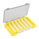 thumbnail image 3 of Caja de aparejos de pesca de doble cara, contenedor de señuelos, práctica caja para cebos con mosca Amarillo, 3 of 8