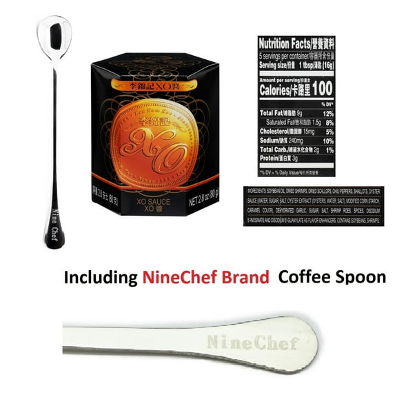 NineChef Bundle - Lee Kum Kee XO Sauce 2.8-Ounce   1 NineChef Brand Spoon