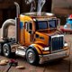 thumbnail image 2 of Handmade Semi-Truck Ceramic Coffee Mug, 11oz Semi-trailer Coffee Cup, Unique Gift for Coffee & Truck Lovers 2025, 2 of 5
