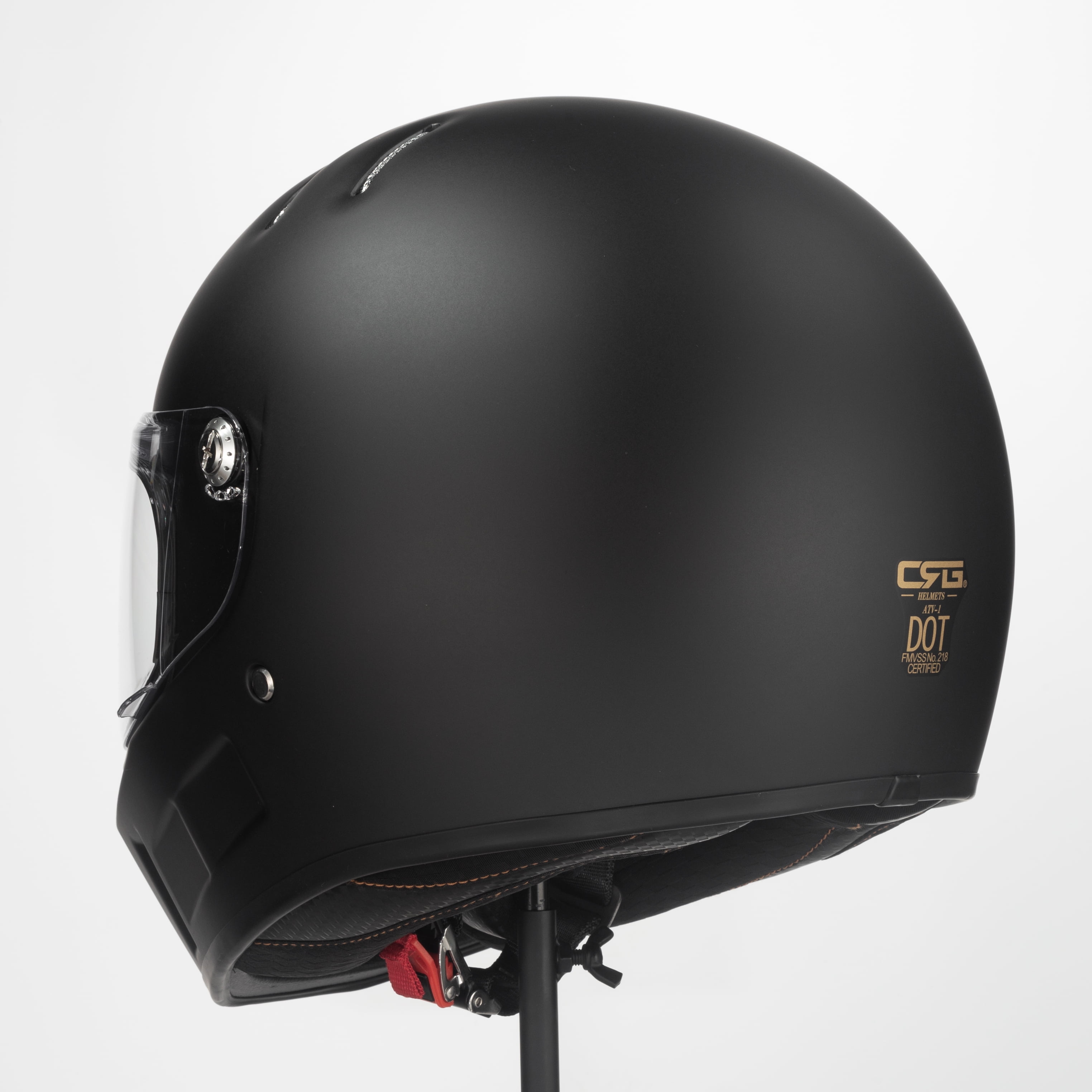 CRG Full-Face Motorcycle Street Bike Fiberglass Helmet DOT Certified-Size Small