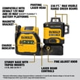 thumbnail image 3 of Láser de línea DEWALT DCLE34033D1 12 V/20 V MAX XR 3 X 360 Verde, 3 of 9