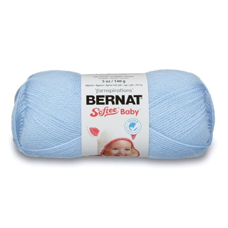 UPC: 0057355124646 | Bernat® Softee® Baby™ #3 Light Acrylic Yarn Pale Blue 5oz/140g 362 Yards