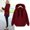 Wine, variant on Fashion Coat For Womens Hoodies Coat Fall Winter Warm Pockets Drawstring Zipper Open Thin Hooded Jackets Long Cardigans Tops Outwear Long Zippe Sweatshirts for Women Half Snap Pullover Women Women