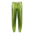 thumbnail image 6 of RongHuan Women's Shiny Pants Loose Elastic High Waisted Hip Hop Pant Evening Party Clubwear Trousers, 6 of 6