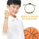 thumbnail image 2 of KAKOWELY 2 pulseras de baloncesto con cuentas para hombre y mujer, ideales para actividades al aire libre, gimnasios y eventos deportivos., 2 of 5