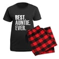 thumbnail image 5 of CafePress - Best Auntie Ever Pajamas - Women's Short Sleeve Print T-Shirt and Pants Dark Cotton Pajama Set, 5 of 7