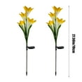 thumbnail image 3 of YardVibe Solar Garden Lights, Lily Solar Flower Lights, Solar Powered Outdoor Lights, Auto ON/Off Solar Waterproof Lights for Outside Garden Patio Yard Decorations, Gifts for Mother Grandma, 3 of 7