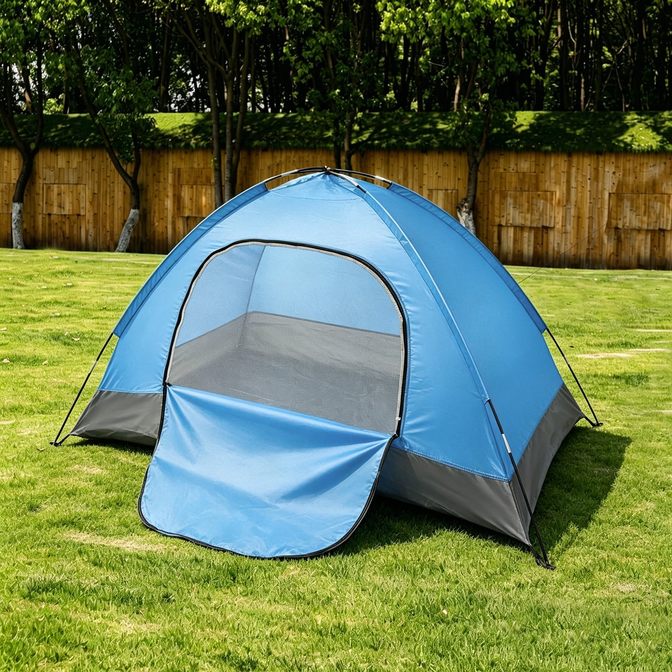 2 Person Instant Pop Up Camping Tent, Easy Set Up, Green,Blue