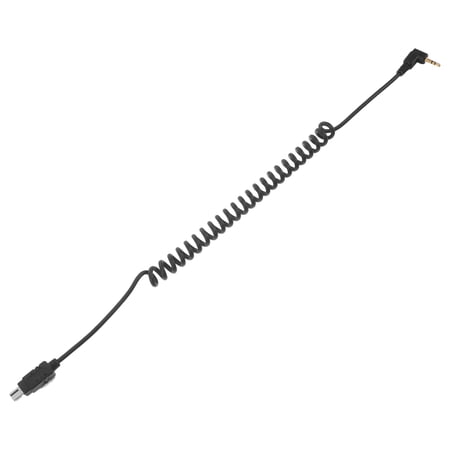 ELAYARD Black Coiled Shutter Release Cable 2.5mm Jack with Flexible Spiral Design for Camera Control