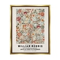 thumbnail image 5 of Stupell Industries Bold Red Flowers Pattern Intertwining Stems Text Flyer Metallic Gold Framed Floating Canvas Wall Art, 24x30, by Ros Ruseva, 5 of 5