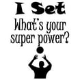 thumbnail image 3 of CafePress - I Set (Volleyball) What’S Your Super Power? Pajama - Women's Short Sleeve Print T-Shirt and Pants Light Cotton Pajama Set, 3 of 7