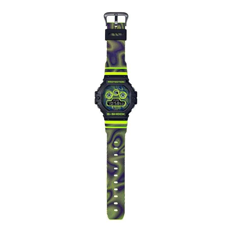 Casio G-Shock Watch DW-5900TD-9 Men's Size, Overseas Model, Neon