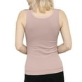 thumbnail image 4 of Sleeveless Thermal Shirts For Women With Built In Bra V Neck Lined Underwear Thermal Tank Tops Vest Warm Base Layer Women Turtleneck Top for Men Thermal Thermal Underwear for Woman plus Size Women, 4 of 8