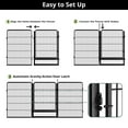 thumbnail image 5 of SunsGrove Decorative Garden Fence with Gate 50 in(H) x 20.5 ft(L) 8 Panels, Heavy Duty Metal Animal Barrier Fence for Yard, Flower Bed Fencing, Garden Border Fence, Easy Set Up, Black, 5 of 10